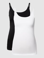 Zwangerschapstop in een set van 2 stuks, model 'heal strap top doppelpack' van Mamalicious Zwart - 42
