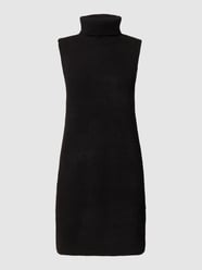 Strickkleid mit Rollkragen Modell 'ELLEN' von Pieces Schwarz - 31