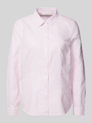 Slim fit overhemdblouse met manchetten van Christian Berg Woman Roze - 1