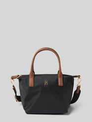 Torba na ramię z obszyciem ze skóry naturalnej model ‘POPETTE’ od Tommy Hilfiger - 6