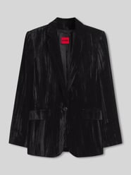 Regular Fit Longblazer mit Samtoptik von HUGO - 5