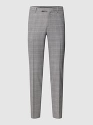 Anzughose mit Glencheck-Muster Modell 'Rick' von Pierre Cardin Grau - 32