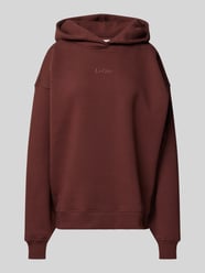 Hoodie mit Label-Stitching Modell 'Abby' von LeGer by Lena Gercke Bordeaux - 6