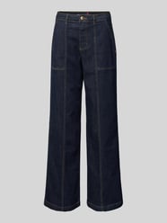 Wide leg jeans met siernaden van Buena Vista - 28