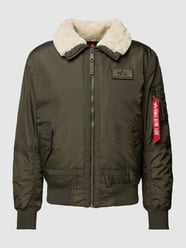 Jacke mit Kunstfellbesatz von Alpha Grün - 32