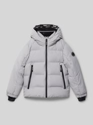 Loose fit gewatteerd jack met capuchon van s.Oliver RED LABEL - 40