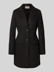 Lange jas met reverskraag en klepzakken van Christian Berg Woman Selection - 27