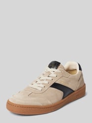 Sneakersy niskie z miękkiej skóry welurowej od Marc O'Polo - 39