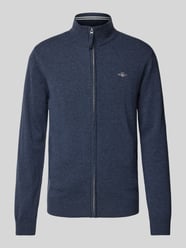 Strickjacke mit Reißverschluss von Gant Blau - 17