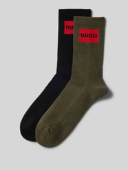 Socken mit Label-Print im 2er-Pack von HUGO Grün - 37