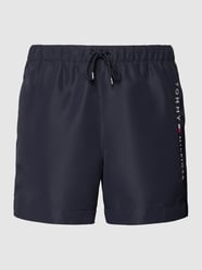 Shorts mit Label-Print von Tommy Hilfiger Blau - 23