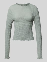 Slim Fit Langarmshirt in Seersucker-Optik Modell 'LENA' von Only - 48