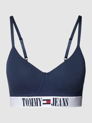Biustonosz z elastycznym paskiem z logo od Tommy Jeans Niebieski - 19