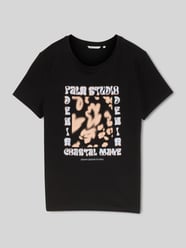 męski t-shirt o kroju regular fit z czystej bawełny od Tom Tailor Denim - 46