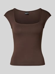 T-shirt z prostokątnym dekoltem i krótkim rękawem od Gina Tricot - 3