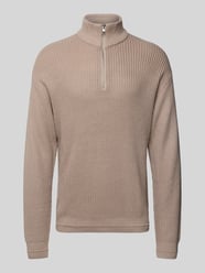 Strickpullover mit Reißverschluss Modell 'KAITO' von JACK & JONES - 24