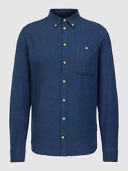 Regular fit vrijetijdsoverhemd met borstzak van Blend Blauw - 24