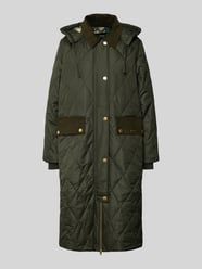 Regular fit gewatteerde lange jas met afneembare capuchon, model 'MEREDITH' van Barbour - 32