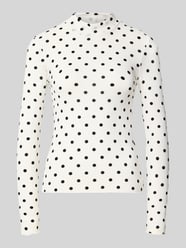 Slim Fit Langarmshirt mit Allover-Muster Modell 'JESHI' von PIECES - 48
