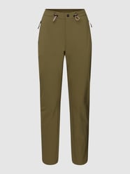 Broek met ritszakken, model 'LOU' van FIRE + ICE Groen - 19