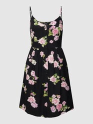 Minikleid mit Allover-Muster Modell 'TALA' von Pieces Schwarz - 42