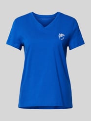 T-Shirt mit V-Ausschnitt von Tom Tailor Blau - 6