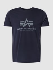 T-Shirt mit Logo von Alpha Industries Blau / Türkis - 30