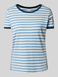 T-Shirt mit gerippten Abschlüssen von Jake*s Casual - 3