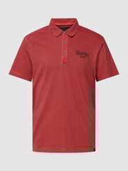 Poloshirt mit Knopfleiste und Label-Detail von Lerros Rot - 25