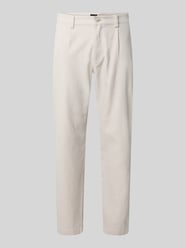 Chinosy o kroju tapered fit z mieszanki bawełny od BOSS Orange - 40