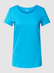 T-shirt z okrągłym dekoltem od Jake*s Casual Niebieski - 32