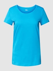 T-Shirt mit Rundhalsausschnitt von Jake*s Casual Blau - 35