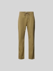 Spodnie materiałowe o kroju regular fit z detalem z logo od Closed - 3