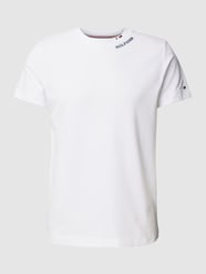 T-Shirt mit Logo-Stitching Modell 'PIQUE' von Tommy Hilfiger Weiß - 14