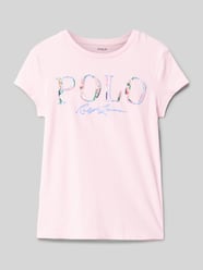 T-Shirt mit Logo-Detail und Rundhalsausschnitt von Polo Ralph Lauren Teens - 11