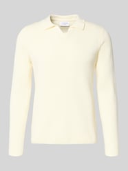 Relaxed fit gebreide trui in riblook van Lindbergh - 35