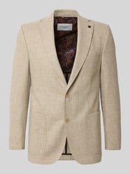2-Knopf-Sakko mit Reverskragen Modell 'Tebbo' von Carl Gross Beige - 48