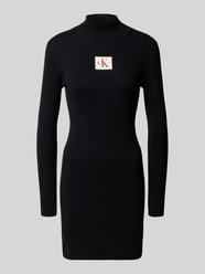 Mini-jurk met logopatch in gebreide look van Calvin Klein Jeans - 32