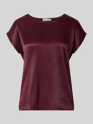T-shirt van viscosemix van MORE & MORE Bordeaux - 3
