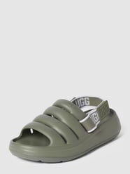 Sandalen mit Label-Details Modell 'FLUFF YEAH' von UGG Grün - 23