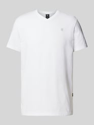 T-Shirt mit Label-Print Modell 'Base' von G-Star Raw Weiß - 1