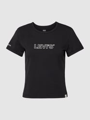 T-Shirt mit Label-Details Modell 'RICKIE' von Levi's® Schwarz - 37