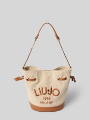 Bucket Bag mit Label-Stitching Modell 'BENA' von Liu Jo White - 3