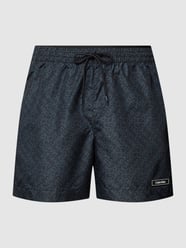 Zwembroek met all-over labelmotief van Calvin Klein Underwear Grijs / zwart - 34