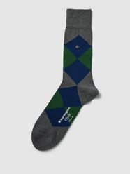 Socken mit Allover-Muster Modell 'Clyde' von Burlington Grau - 16