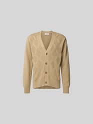 Regular Fit Jacke in Strick-Optik von Officine Générale Beige - 24