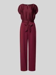 Jumpsuit mit Bindegürtel von SWING Bordeaux - 29