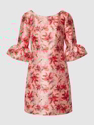 Cocktailjurk met gebloemd all-over motief van Adrianna Papell Rood - 41