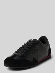 Sznurowane buty z miksu skóry model 'OLMO' od GUESS - 22