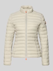 Slim fit gewatteerd jack met gevoerde opstaande kraag model 'Carly' van Save The Duck Beige - 43